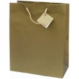 VREČKA DARILNA PLAST. MAT A4 32,4X12,7X26 (ZLATA)