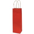 VREČKA DARILNA EKO ZA STEKLENICO (RDEČA)