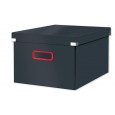 ŠKATLA ZA SHRANJEVANJE S POKROVOM 281X200X370 LEITZ COSY SIVA 53480089