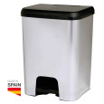 KOŠ ZA SMETI 26L S PEDALOM ČRN/SREBRN GSC