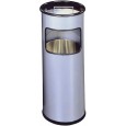 KOŠ ZA SMETI S PEPELNIKOM 3330 SREBRN