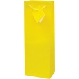 VREČKA DARILNA ZA STEKLENICO PLAST. MAT (RUMENA)