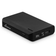 PRENOSNA BATERIJA MEDIARANGE POWERBANK 8.800MAH Z LED SVETILKO ČRN MR752