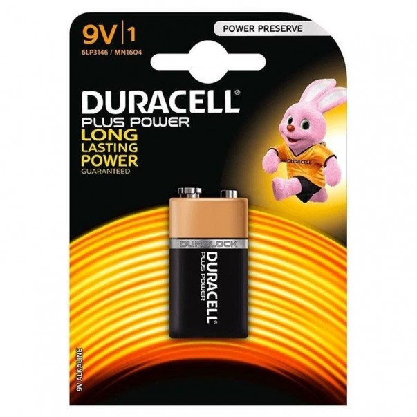 BATERIJA 9V DURACELL LR61 9V - 6LF22 MN1604 9MAH