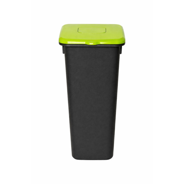 KOŠ ZA SMETI PLA ČRN 75L (ZELEN POKROV)