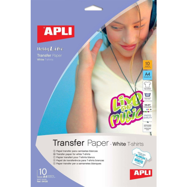 PAPIR TRANSFER ZA BELE MAJICE A4 1/10
