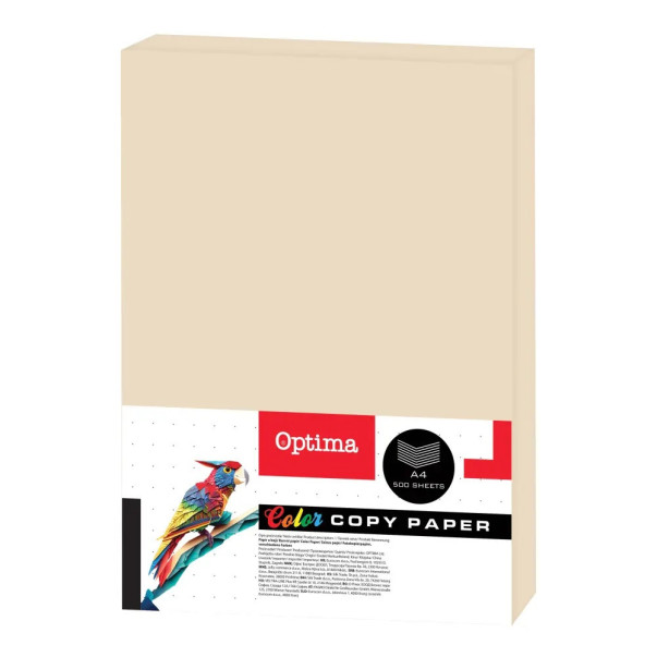 PAPIR BARVNI A4 80G PASTEL OPTIMA 1/500 (KREM-IVORY)