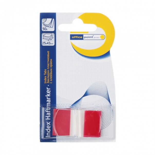 OZNAČEVALEC STRANI OFFICE PVC 25X43 (RDEČ)