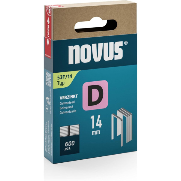 SPONKE ZA TAPETNIŠKI SPENJAČ 14MM NOVUS TIP D 1/600 53F/14