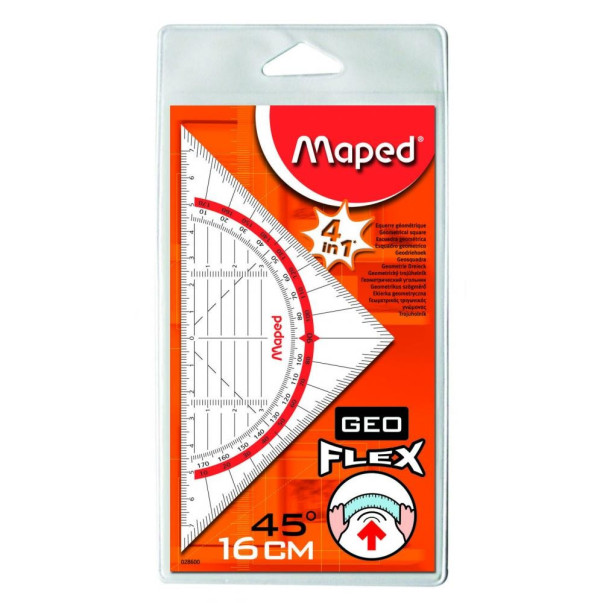 RAVNILO TRIKOTNIK GEO 16CM MAPED FLEX