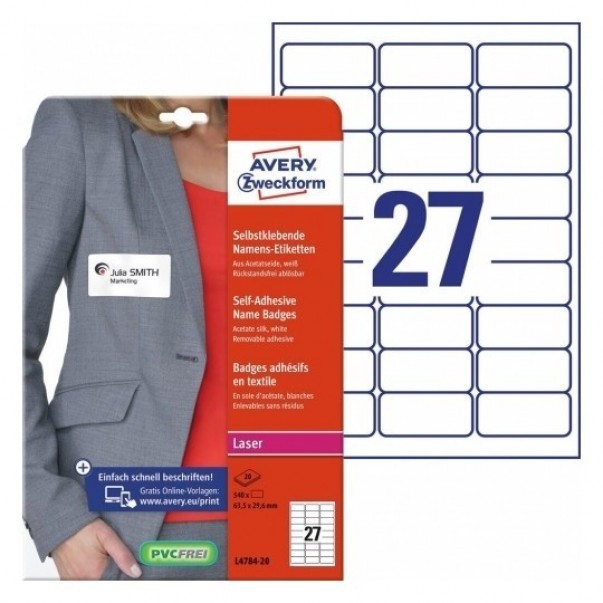 ETIKETE ZWECKFORM L4784-20 ZA TEKSTIL