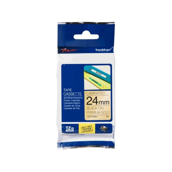 TRAK P-TOUCH TZE-PR851 ČRN/ZLAT 24MM
