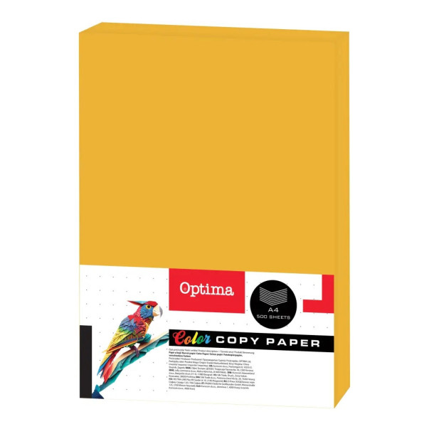 PAPIR BARVNI A4 80G INTENZIV OPTIMA 1/500 (ZLAT)