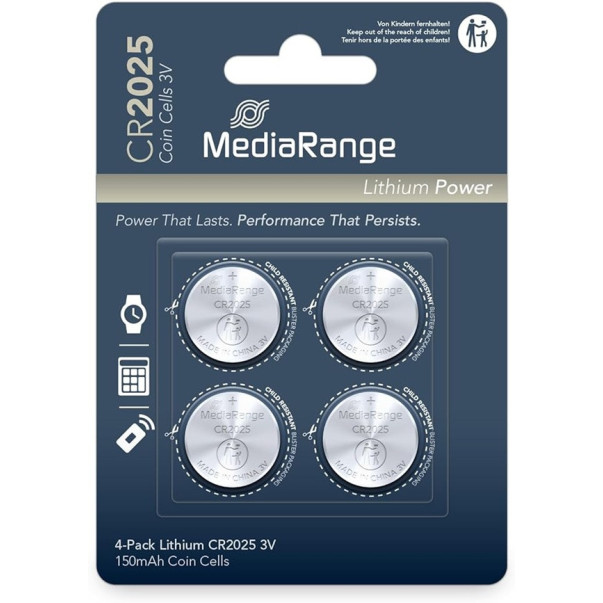 BATERIJA CR2025 3V 1/4 MEDIARANGE MRBAT131