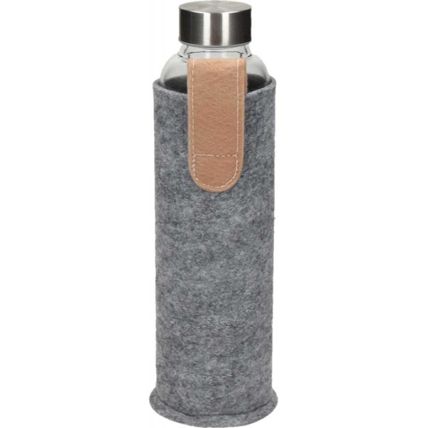 STEKLENIČKA SPRING 600ML FILC SIVA