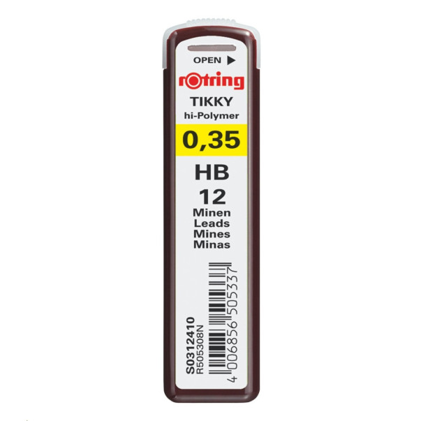 MINCE ZA TEHNIČNI SVINČNIK ROTRING HB 0,35