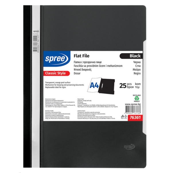 MAPA PVC S SPONKO SPREE (ČRNA)