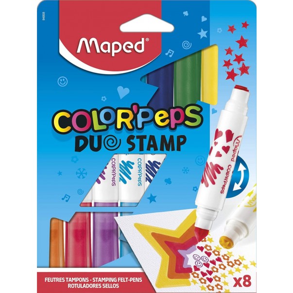 FLOMASTER MAPED COLOR'PEPS DUO 1/8 ŠTAMPILJKE