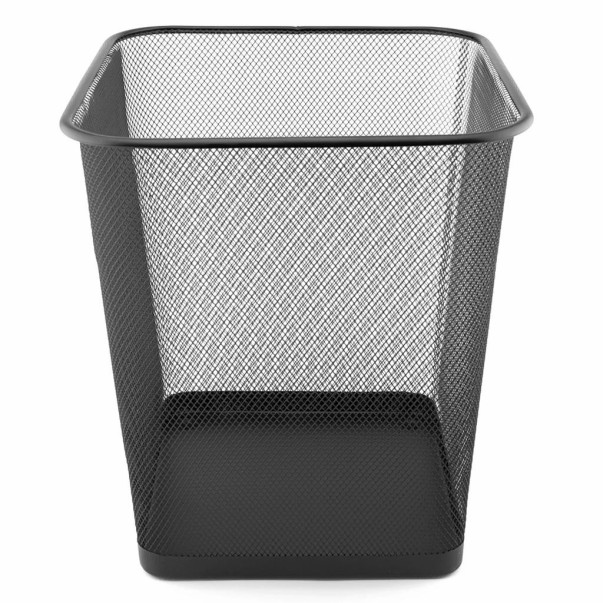KOŠ ZA SMETI KOVINSKI KVADRATEN 18L LEVIA (ČRN)