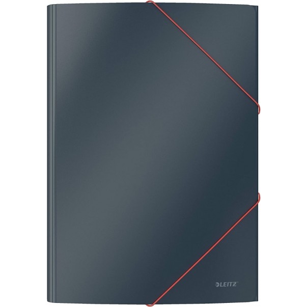MAPA KARTONSKA Z ELASTIKO A4 LEITZ COSY SIVA 30020089
