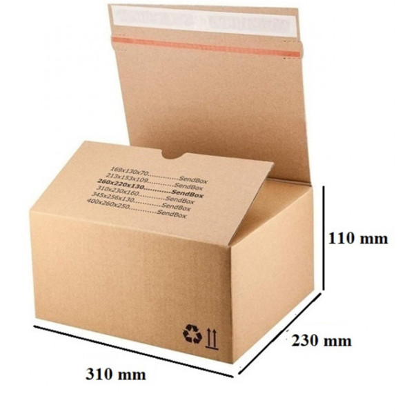 ŠKATLA PAKETNA SAMOLEPILNA SENDBOX 310X230X110MM S35