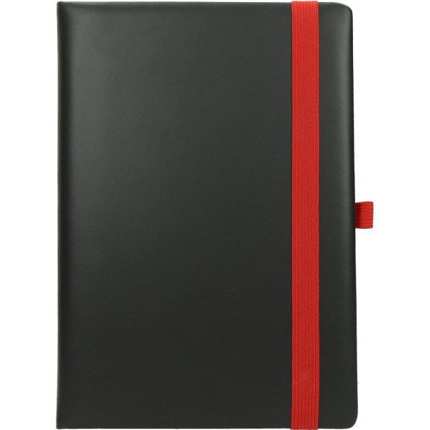 BLOK B5 FLUX Z ELASTIKO ČRTANI LISTI (RDEČ)