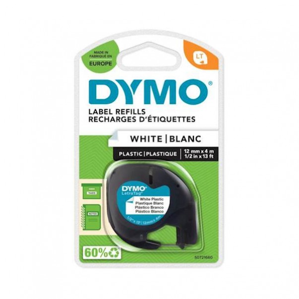 TRAK DYMO 12MM X 4M 91201 BEL
