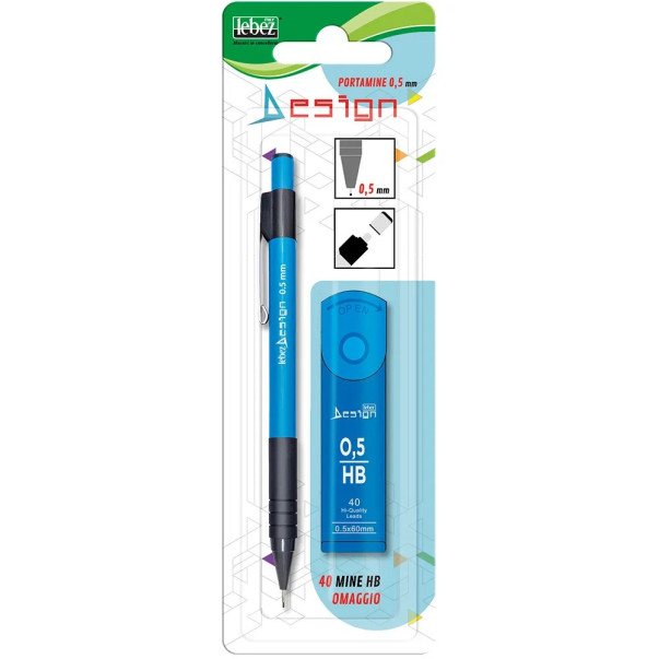 SVINČNIK TEHNIČNI LEBEZ 0,5+MINCE BLISTER 81465
