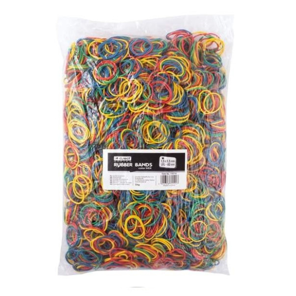 GUMICE FI 40MM 1,5X1,5MM 1KG LEVIA MIX BARVE 110716