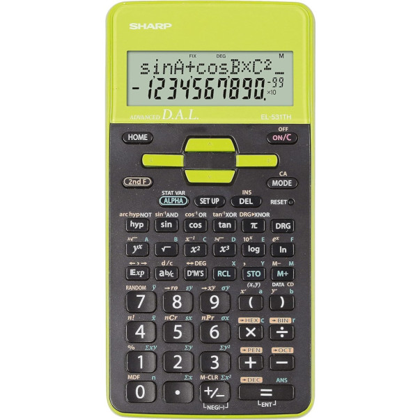 KALKULATOR TEHNIČNI SHARP EL-531THBGR ZELEN