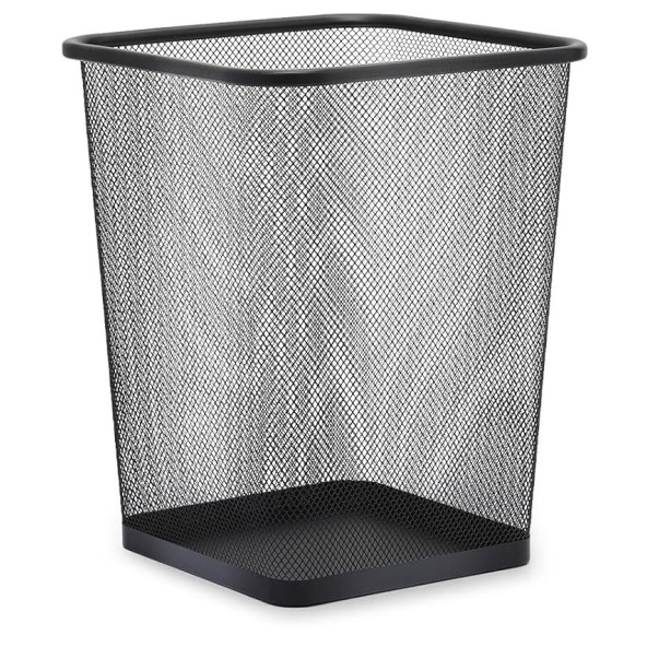 KOŠ ZA SMETI KOVINSKI KVADRATEN 19L BASY ČRN 5007