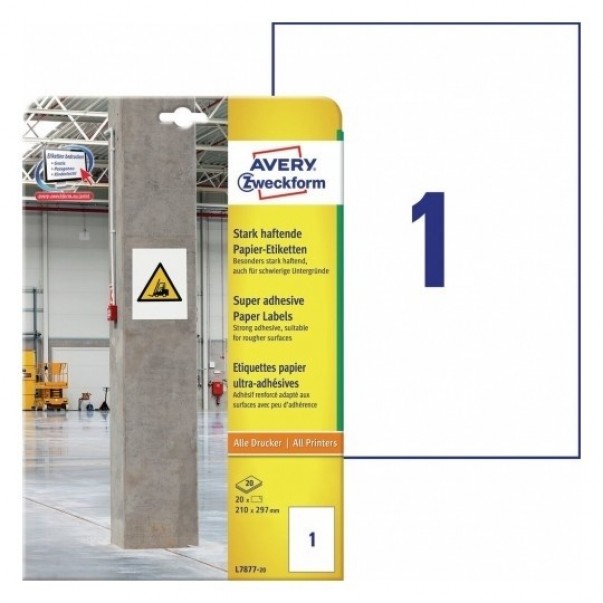 ETIKETE ZWECKFORM L7877-20