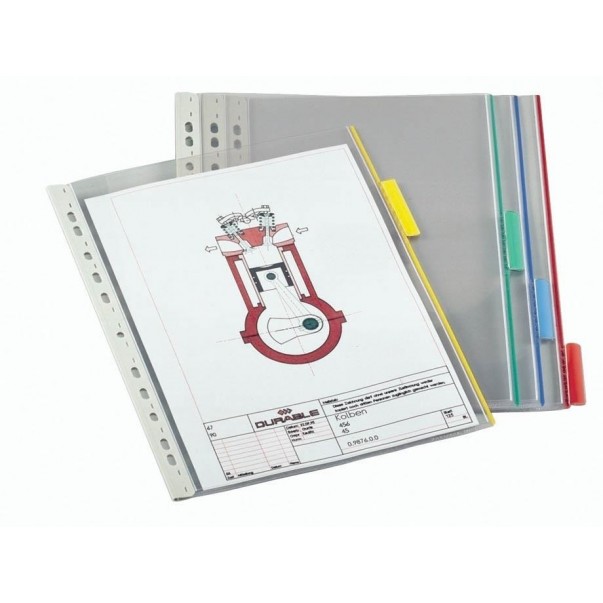 PREDSTAVITVENA MAPA DURABLE 5607 1/5 (RDEČA)