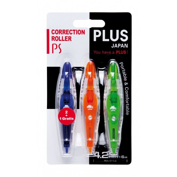 KOREKTURA MIŠKA PLUS 4,2MM 6M WH-034M-3P 2+1 GRATIS BLISTER 43571