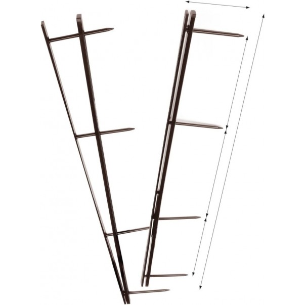 LETVICA VELOBIND GBC ČRNA 4 LUKNJE 25 KOS