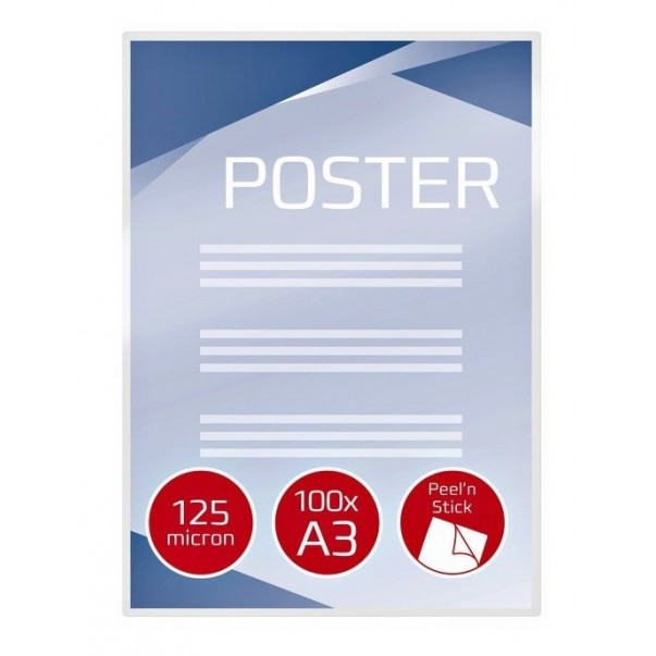 ŽEPKI ZA PLASTIFICIRANJE A3 125MIC 1/100 SAMOLEPILNI GBC 3747236