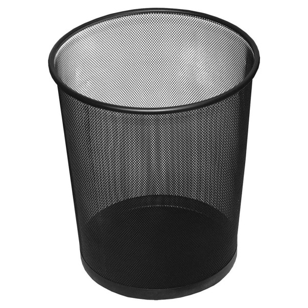 KOŠ ZA SMETI KOVINSKI 12L LEVIA (ČRN)