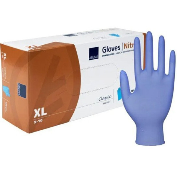 ROKAVICE NITRIL XL 100/1 BARVA MODRA