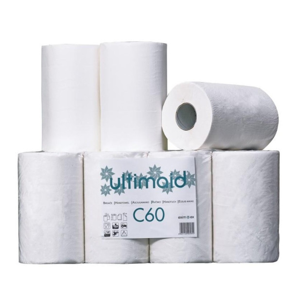 BRISAČE KUHINJSKE 21,5 ŠIRINA/60M DVOSLOJNE BELE 1/12