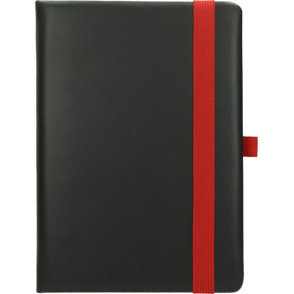 NOTESNIK A5 14X21CM FLUX Z ELASTIKO (RDEČ)