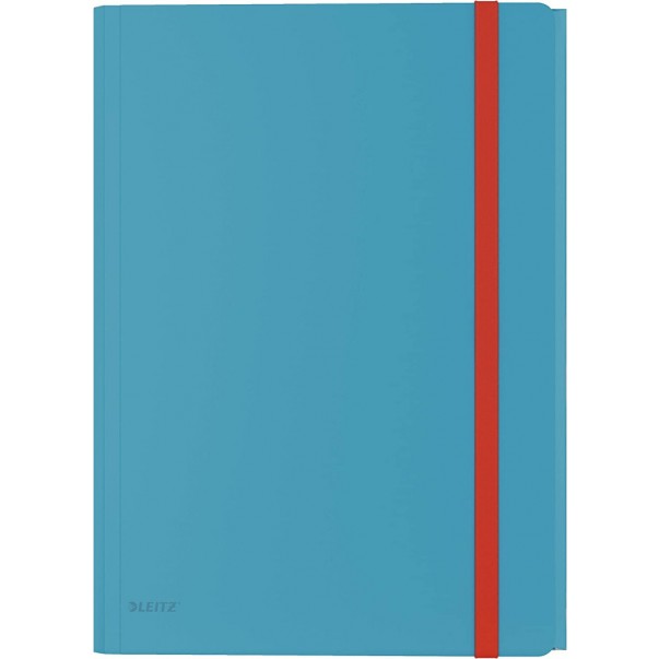MAPA Z ELASTIKO IN ŽEPOM A4 PP LEITZ COSY MODRA 46190061
