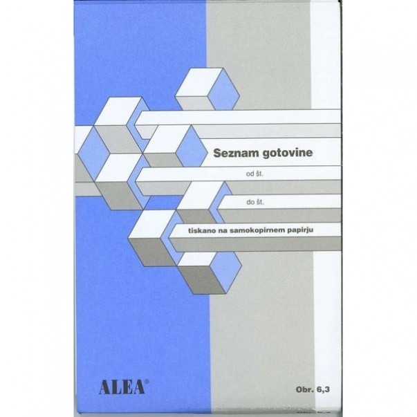OBRAZEC 6,3 SEZNAM DENARJA