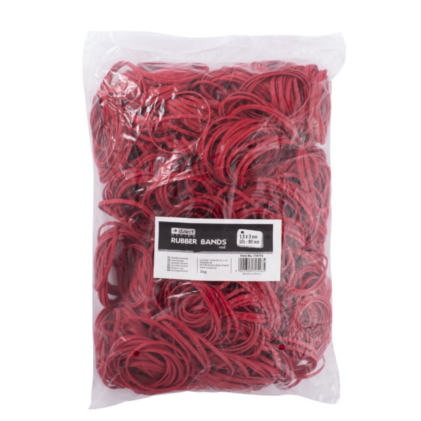 GUMICE FI80 1,5X3MM 1KG RDEČE LEVIA 110718