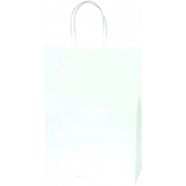 VREČKA DARILNA EKO JUMBO 31X42X11 (BELA)