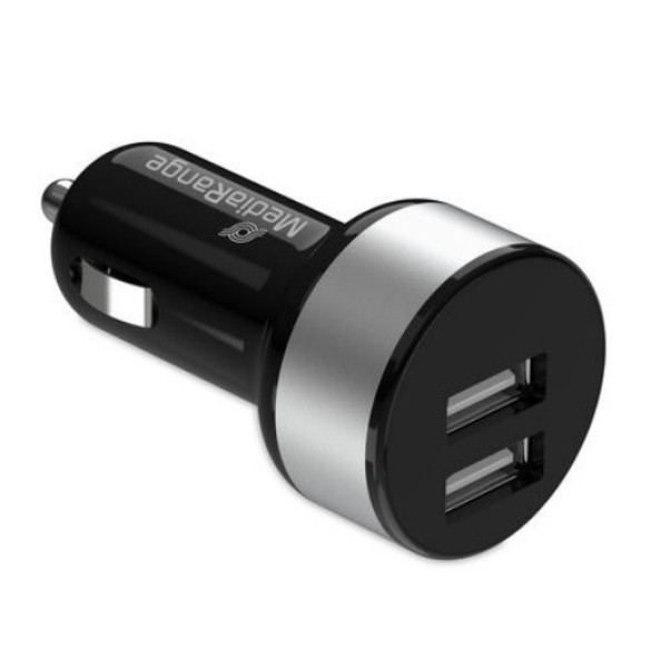 POLNILEC ZA AVTO USB MEDIARANGE ČRN MRMA103-2