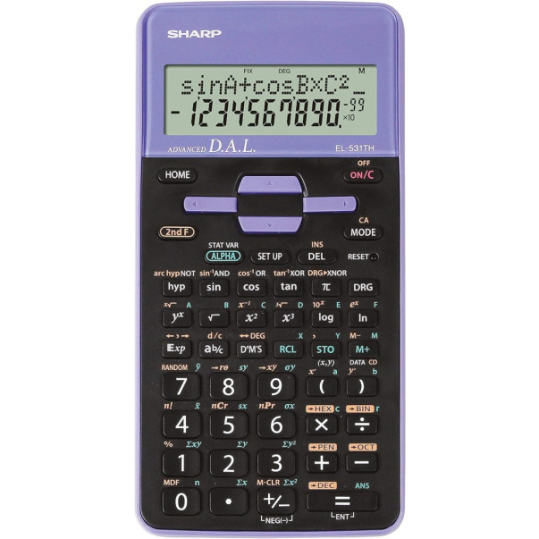 KALKULATOR TEHNIČNI SHARP EL-531THBVL VIOLA