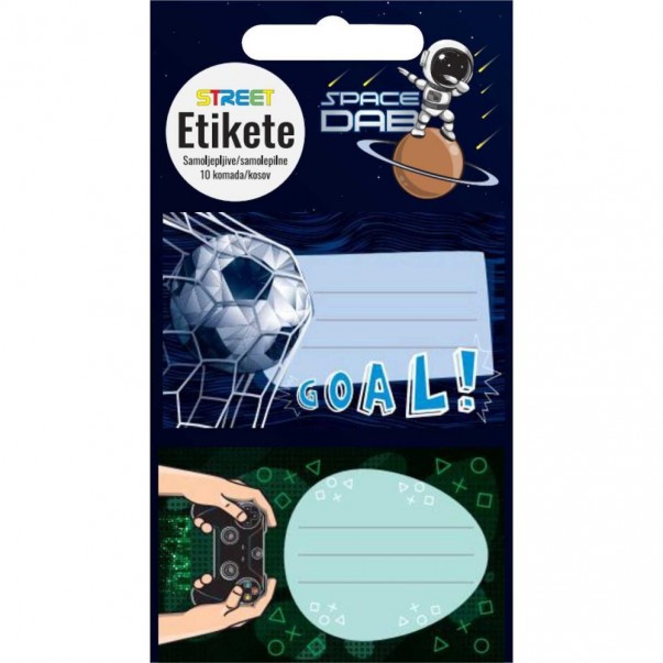ETIKETE ŠOLSKE ZA ZVEZKE KIDS BOYS 1/10