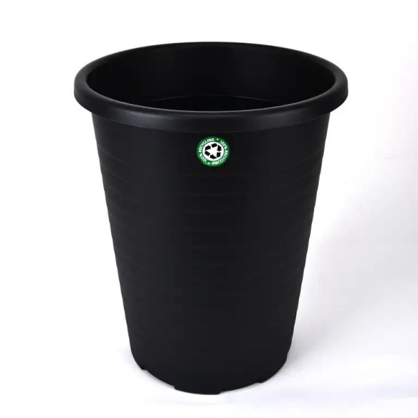 KOŠ ZA SMETI PVC OKROGEL PLA ČRN 15L