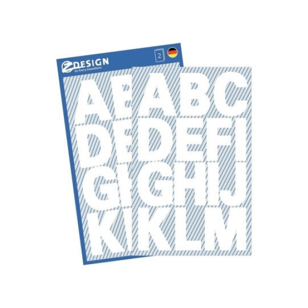 ETIKETE ZWECKFORM 3786 ČRKE ABECEDA FOLIJA