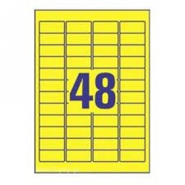 ETIKETE SMAK 45,7X16,9 BARVNE 1/100 RUMENE